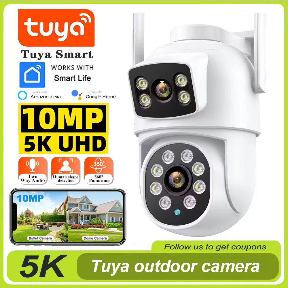 Home Cinema Screen - Tuya 4K 8MP WLAN-Kamera PTZ Außenkamera