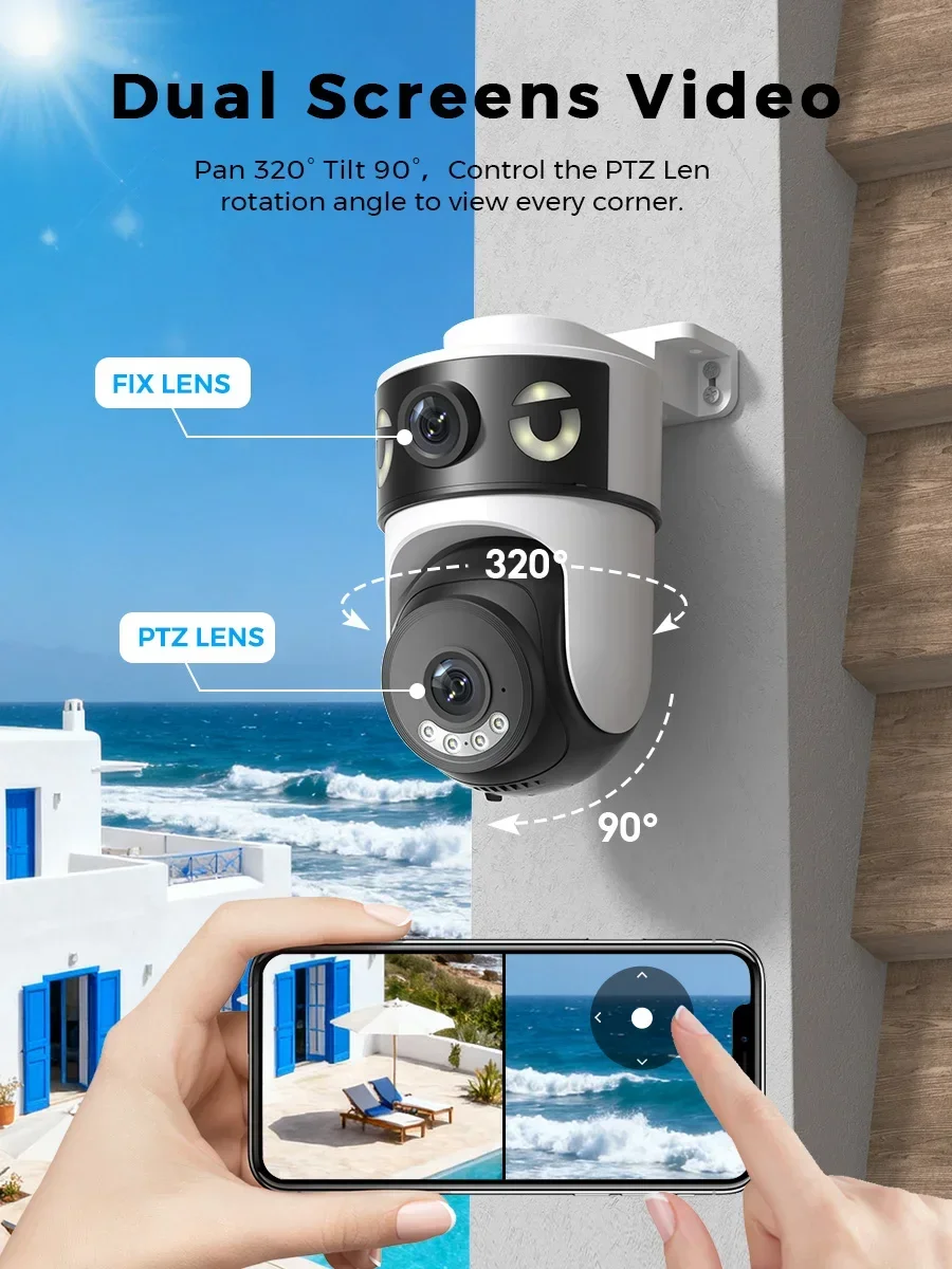 Home Cinema Screen - 10MP 5K Dual Lens Dual Bildschirme