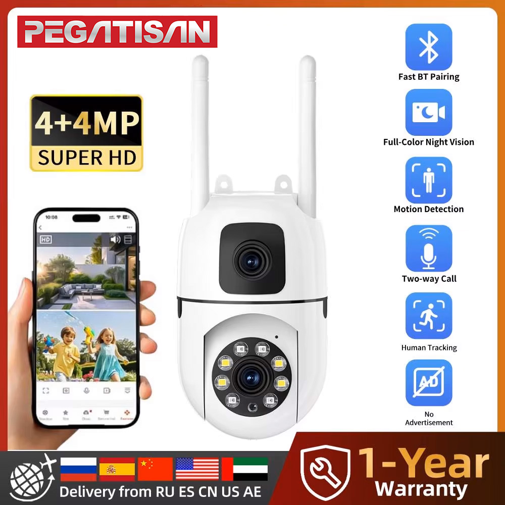 Home Cinema Screen - 8MP HD WLAN Überwachungskamera für Außenbereich