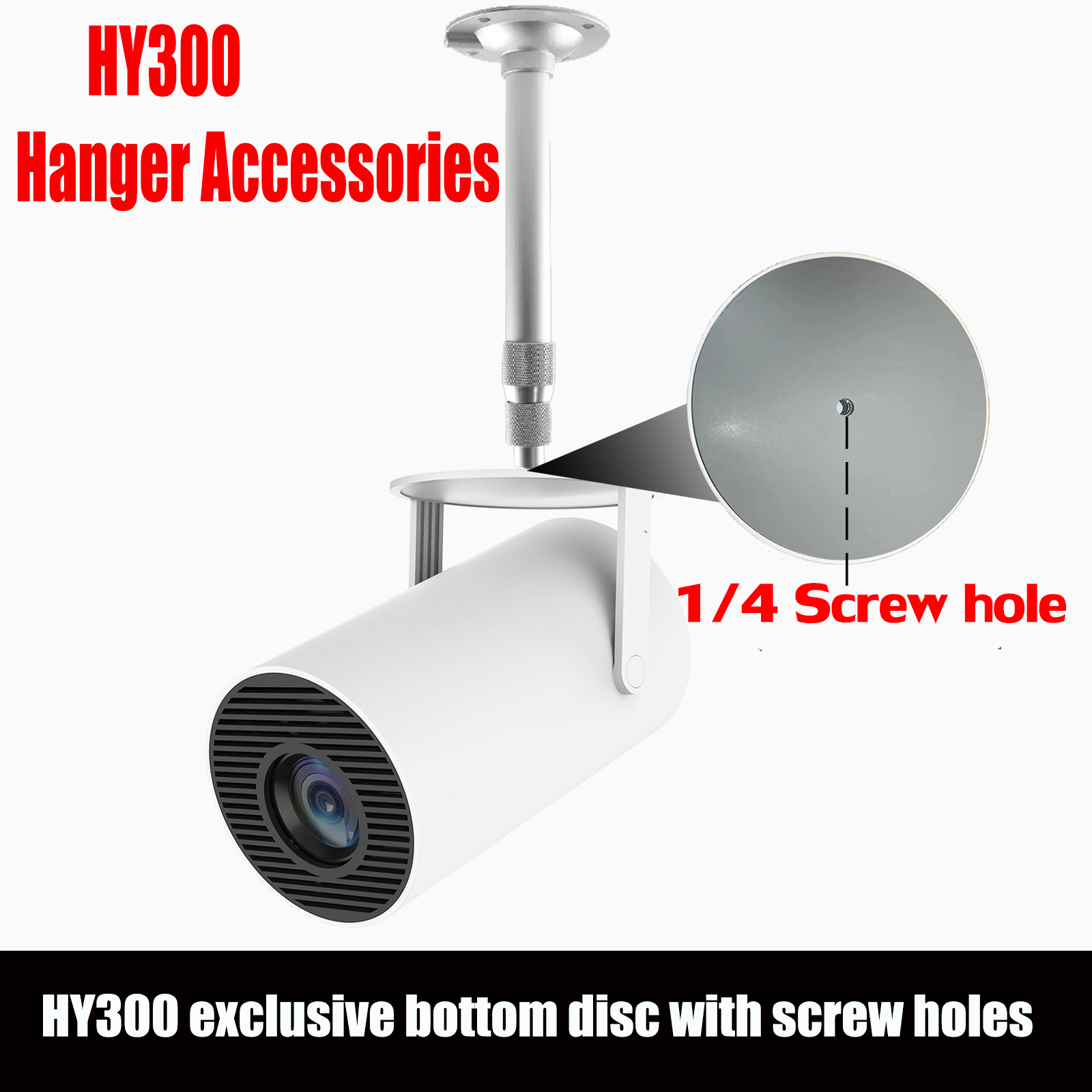 Home Cinema Screen - HY300 Projektor-Zubehör Decken- und Wandhalterung für