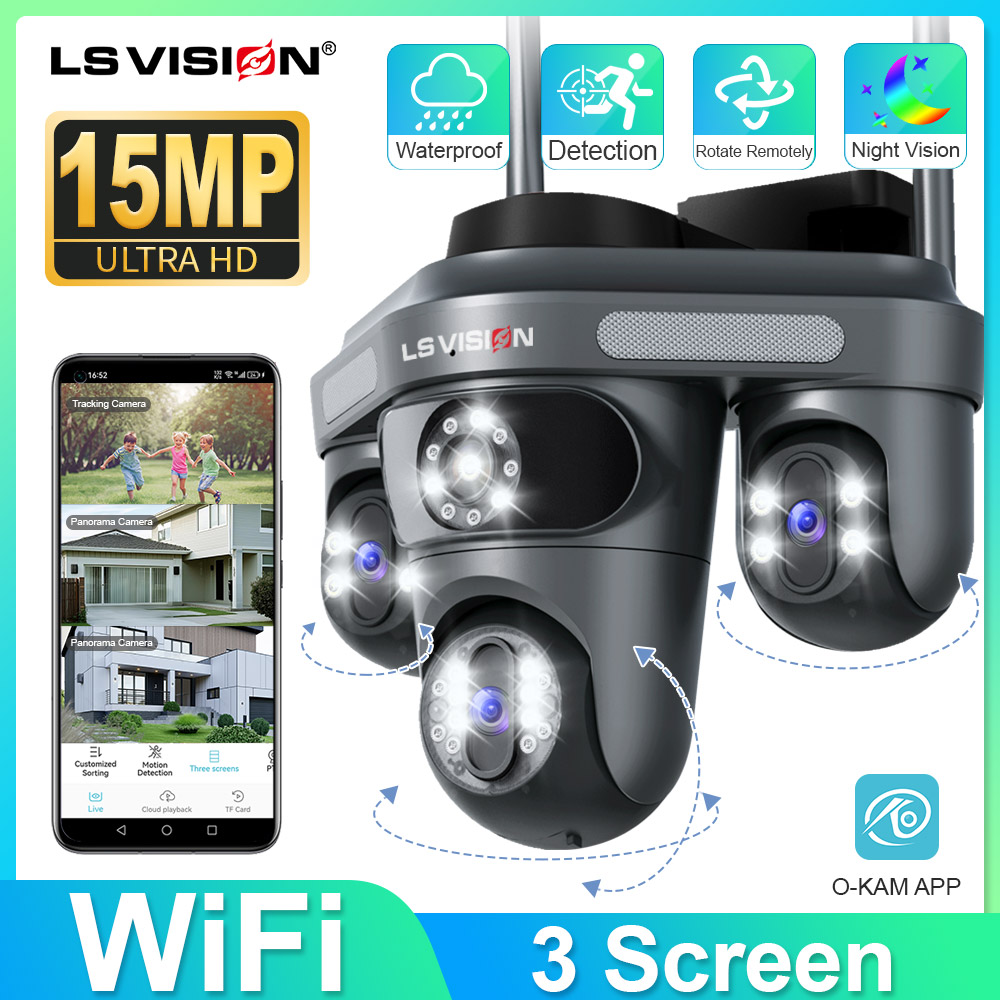 Home Cinema Screen - LS VISION Kamera mit drei Bildschirmen,