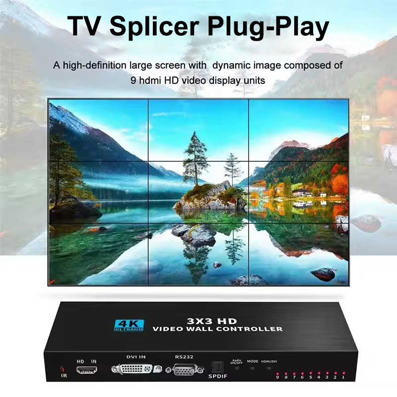 Home Cinema Screen - 4K HDMI Video Wall Controller 3X3