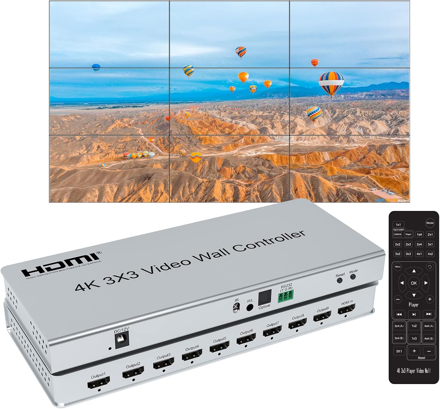 4K 3x3 HDMI Video Wall Control – Home Cinema Screen Bewertung und Preis