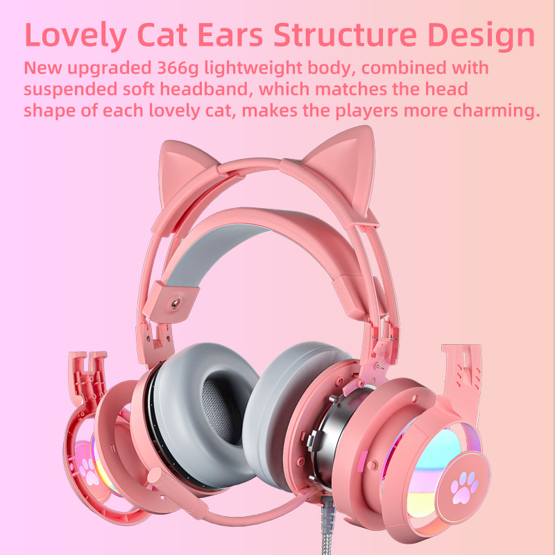 Katzenohr-Gaming-Headset, rosa – Soundbar Bluetooth Home Bewertung und Preis