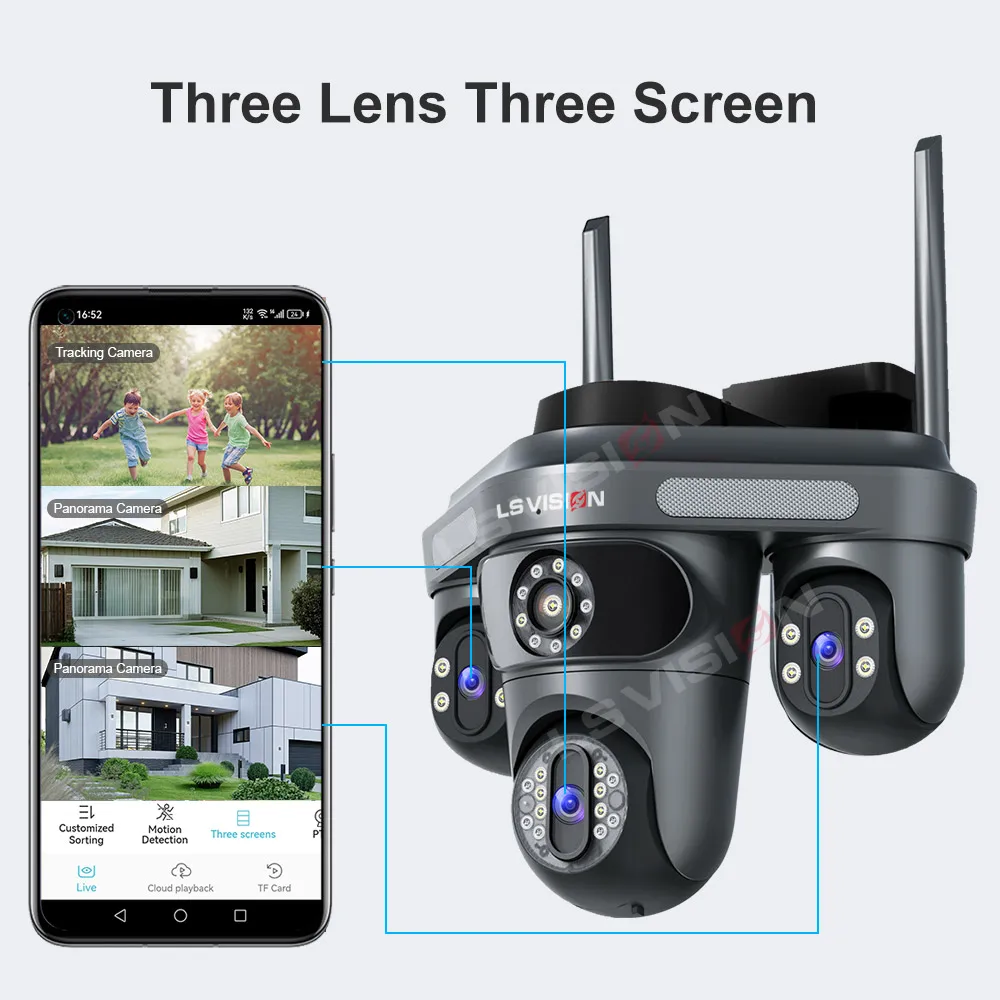 LS VISION Kamera mit drei Bild – Home Cinema Screen Bewertung und Preis