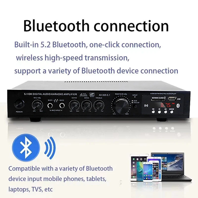 AV-369BT Bluetooth 5.1 Sound L – Home Cinema Receiver Bewertung und Preis